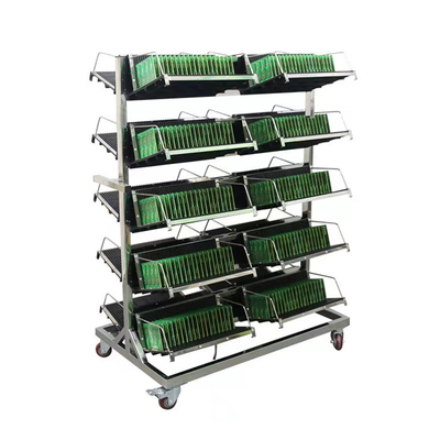 SMT Antistatic ESD Magazine Rack Anti Static PCB magazine rack for PCB assembly line pick and place machine