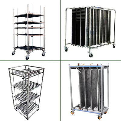 SMT Antistatic ESD Magazine Rack Anti Static PCB magazine rack for PCB assembly line pick and place machine