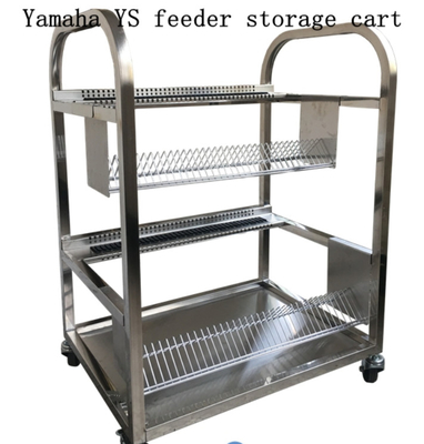Stainless Steel Four Wheels Smt Feeder Cart For Yamaha YS