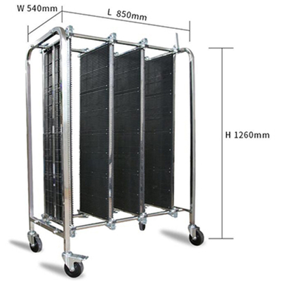 Stainless Steel Trolley Double Flashboard Pcb Storage Rack