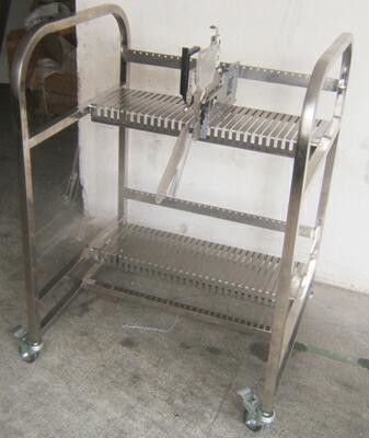 Industrial Esd Feeder Storage Cart Panasonic Bm Feeder Trolley Stainless Steel
