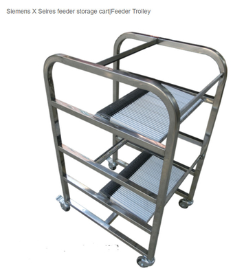 Professional Feeder Trolly Cart /   2 Layers Siemens Smt Feeder Trolley