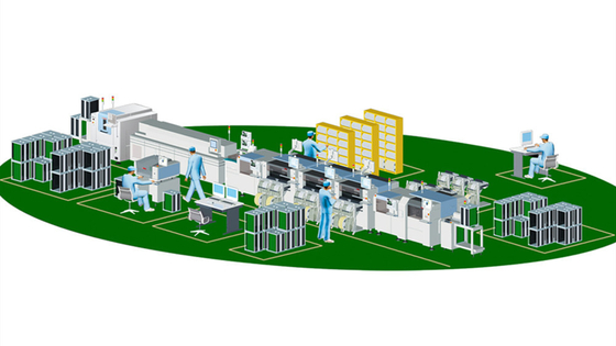 SMD SMT Led Bulb Production Line 52000CPH